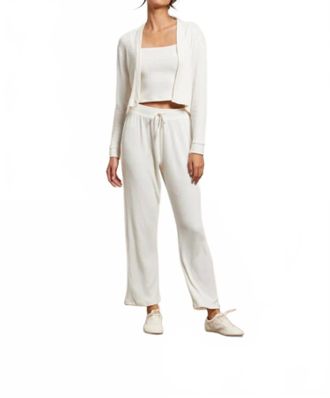 perfectwhitetee Remi Drawstring Pants In Sugar