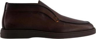 Santoni Desert Boot - Heren - Enkellaarsjes - Bruin - 41 1/2 EU - Schoenen