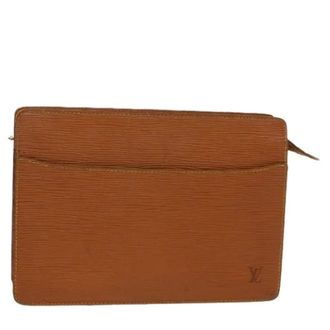 Louis Vuitton Pre-owned Clutches, female, Brown, Size: ONE SIZE Pre-owned Vintage Leather Clutch