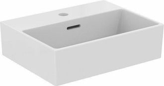 Ideal Lavabo De Mano Extra 450x350x150mm Blanco Con Plus 1 Orificio Para Grifer&iacute;a, Con Rebosadero Standard