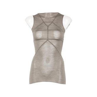 Rick Owens Exposed-seam Tank Top