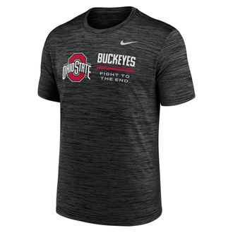 Nike Ohio State Sideline Velocity Nike Mens Dri-FIT College T-Shirt in Black | 02ER00AOH-PCW