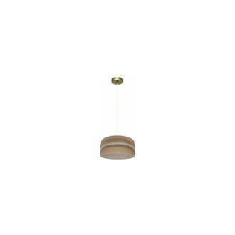 Fabrilamp Colgante Natalia 1xe27 Cuero/saco-beis Regx30x30cm