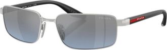 Prada Psb 54S Zonnebril - unisex - Zonnebrillen - Grijs - 59 MM - Nylon - Accessoires