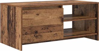 vidaXL Mesa De Centro Madera De Roble 102 X 50 X 45 Cm Vidaxl