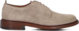 Officine Creative Beige Su&egrave;de Heren Nette Schoenen Aston - Heren - Veterschoenen - Beige - 41 1/2 EU - Su&egrave;de - Schoenen