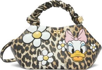 Ganni x Disney shopper met luipaardprint - Bruin