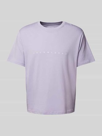 Jack & Jones Jack & Jones T-Shirt mit Label-Print Modell STAR in Lavender, Gr&ouml;&szlig;e XXL