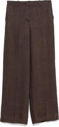 P.A.R.O.S.H. Pantaloni in lino - Marrone