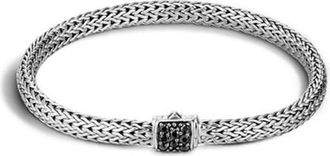 John Hardy Classic Chain Black Sapphire Sterling Silver Bracelet - Bbs96002blsxum
