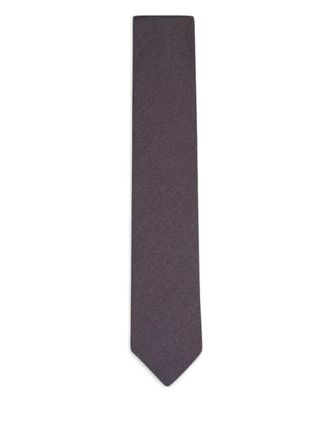 Canali textured tie - men - Silk - One Size - Blue