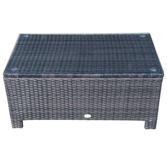 OUTSUNNY Rattan Coffee Table - Brown | TJ Hughes