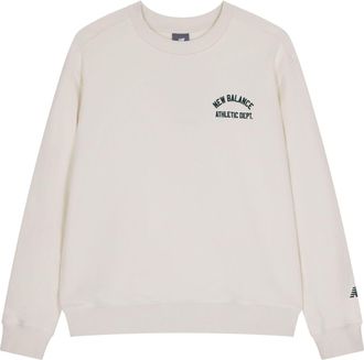 New Balance Athelitics Sweatshirt Asia Sizing White AMT41312-CIC