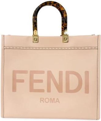 Fendi Pre-owned Sunshine shopper tote - Dames - Vintage Shopper - Roze - ONE Size - Leer - Vintage