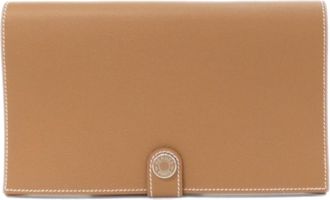 Herm&egrave;s Brown Long Bill Wallet (Bi-Fold) (Pre-Owned)