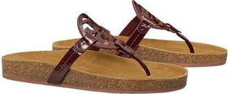 Tory Burch Miller Cloud Thong Sandal in Plum /Natural at Nordstrom, Size 10.5