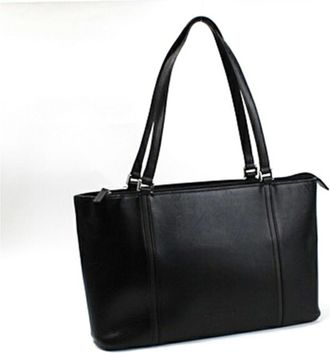 Burberry Beige Black Brown Leather Tote Bag (Pre-Owned)
