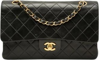 Chanel Pre-owned Classic Double Flap Schoudertas - Dames - Pre-owned - Zwart - Maat: ONE Size Leer