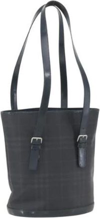 Burberry Pre-owned Bucket Bags, female, Blue, Size: ONE SIZE Pre-owned Bucket Bag