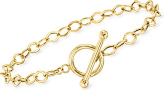 Canaria Canaria 10kt Yellow Gold Cable-Link Toggle Bracelet