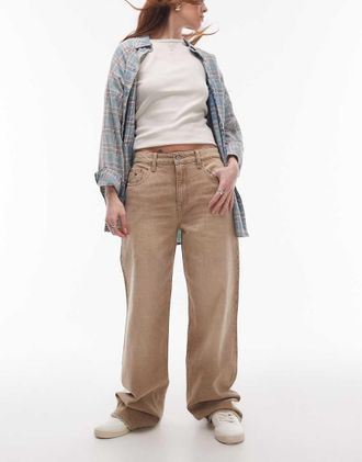 Tommy Jeans Mia - Jeans dritti a vita medio alta lavaggio marrone