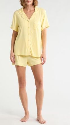 French Connection Short Pajama Set in Lemon Meringue at Nordstrom Rack, Size X-Large