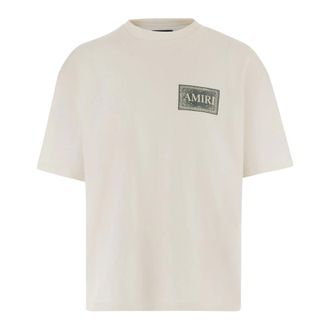 Amiri T-Shirts, male, White, Size: 2XL Printed Cotton T-Shirt