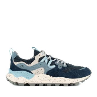 Flower Mountain Yamano 3 Uni Blue And Light Blue Suede And Fabric Sneakers