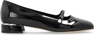 Jimmy Choo London Elisa Ballerina - Dames - Ballerinas - Zwart - 36 EU - Leer - Schoenen