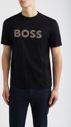 BOSS Thompson Cotton Graphic T-Shirt in Black at Nordstrom, Size Xx-Large