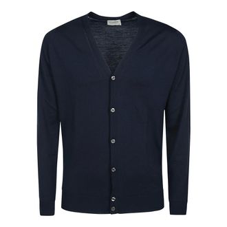 John Smedley Truien & Vesten, Heren, Blauw, XL, Wol, Merino Wol Heren Vest