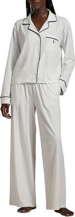 Polo Ralph Lauren Jersey Pajamas in White Cloud at Nordstrom, Size X-Large