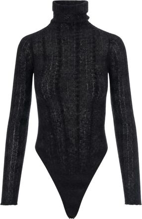 Haikure Body - Dames - Bodies - Zwart - XS - Wol - Tops