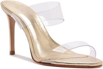 Schutz Ariella Stiletto Sandal in Platinum at Nordstrom, Size 5.5