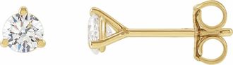 Diamond2Deal 14K Gold 1/3ct Lab-Grown Diamond Stud Earrings Clarity VS, Color F-G