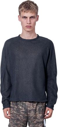 SATISFY Fuzzfleece AD Long Tee - - Knitwear - Uomo - Grigio - S