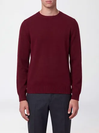 Drumohr Pure Cashmere Crewneck Jumper with Ribbed Trims