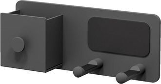 OEM Soporte Para Secador De Pelo, Soporte Para Secador De Pelo Sin Taladro Con Gesti&oacute;n De Cables, Soporte De Aluminio Autoadhesivo, Negro