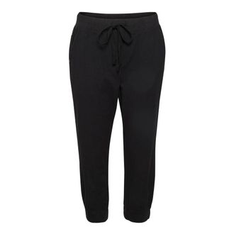 Kaffe Pantaloni Capri neri profondi con vita elastica - - Trousers - Donna - Nero - XS