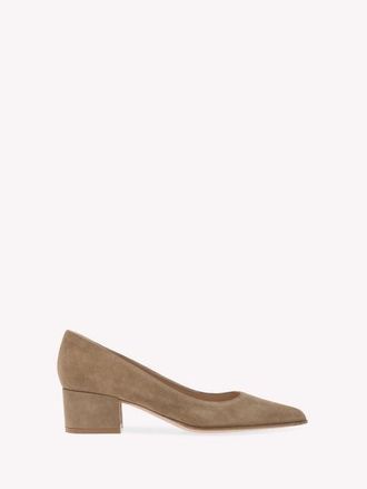 Gianvito Rossi Piper Pump 45 in Brown Suede at Nordstrom, Size 41.5