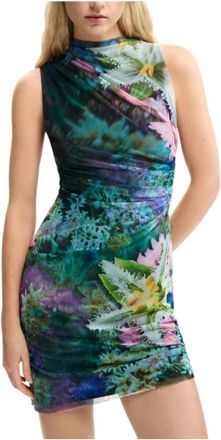 Desigual Korte Jurken - Dames - Korte kleedjes - Veelkleurig - L - Leer - Kleedjes