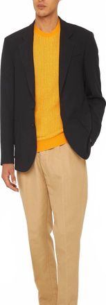Orlebar Brown Garret Two-Button Wool Pique Blazer In Night Iris