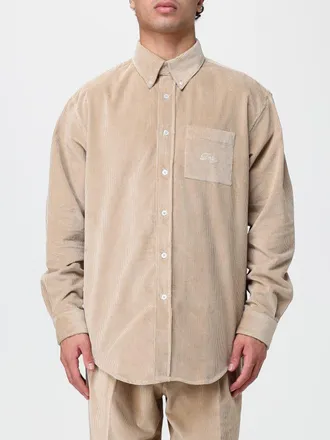 Dr&ocirc;le de Monsieur Dr&ocirc;le de Monsieur Camicia in velluto a coste con stampa grafica