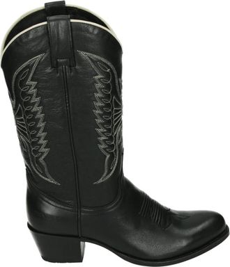Sendra Western Leren Laars Zwart - Dames - Cowboylaarzen - Zwart - 41 EU - Leer - Schoenen