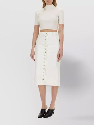 Courr&egrave;ges cropped top