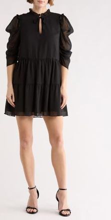 Tart Pippa Three Quarter Sleeve Dress in Black at Nordstrom Rack, Size Medium