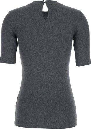Brunello Cucinelli Womens T-Shirt Round Neck Grey Cotton T-Shirts & Jerseys