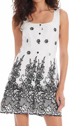 Allison Renee Mini Dress In White/black