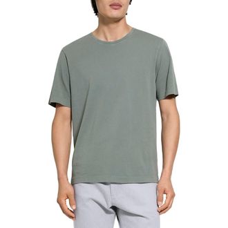 Theory Tinted Crewneck T-Shirt in Tinted Ivy at Nordstrom, Size Xx-Large