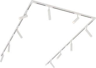 QAZQA Moderno Sistema De Iluminaci&oacute;n De Riel Moderno Con 10 Focos Blancos Monof&aacute;sicos - Slimline Uzzy Aluminio /met&aacute;lica Adecuado Para Led Max. 10 X 5 Watt 